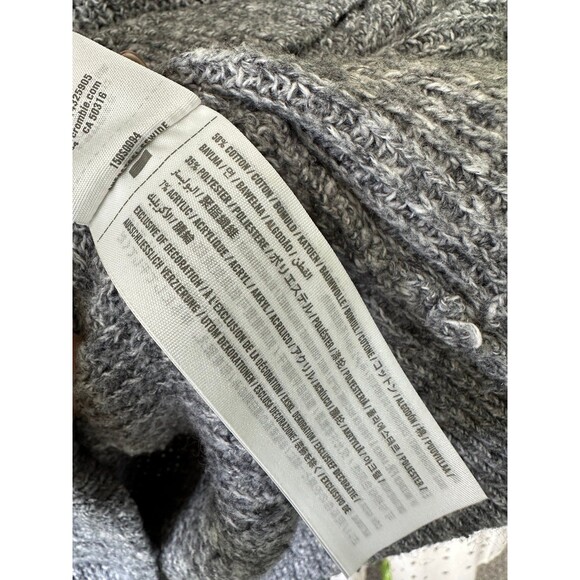 Abercrombie & Fitch Marled Surplice Front Wrap Knit Stocking Stitch Sweater XL - Picture 7 of 7